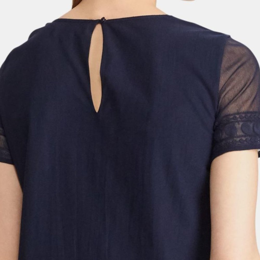 Lauren Ralph Lauren Lace Top Blouse NWT size L - Picture 5 of 11